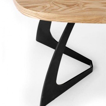 Фото3.Розкладний стіл VELDON 160 (200) x90 Halmar дуб / чорний